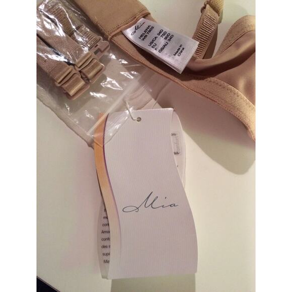 New Amoena Mia Mastectomy Bra Size 34D Nude Helena Underwire Extras - Picture 8 of 10